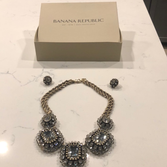 Banana Republic Statement Necklace & Earrings - Picture 2 of 12
